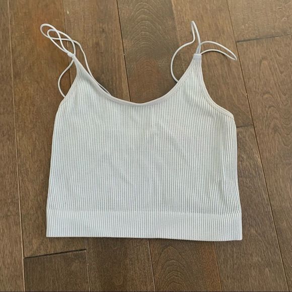 Aritzia Tops - aritzia sunday's best baby blue seamless crop tank